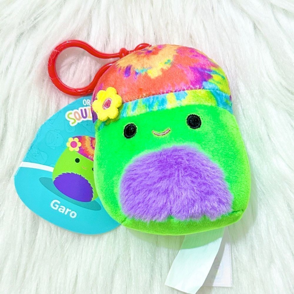 Garo the Blacklight Mushroom Squishmallow Clip 3.5” Collectible New with Tags